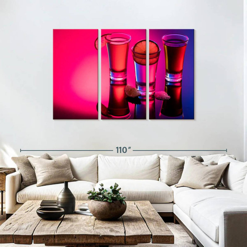 Yarlin Tequila Shots Reflection, 48" H x 74" W