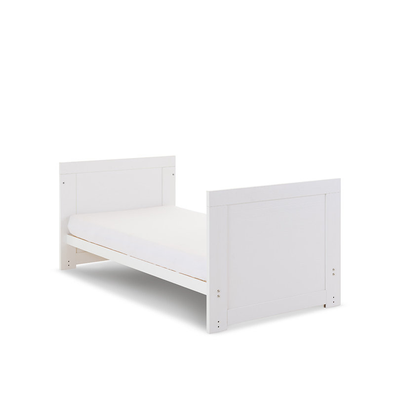 Nika Cot Bed 3-Piece Nursery Furniture Set, White Wash