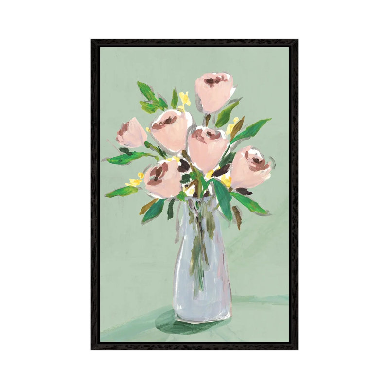 Hello Spring I by Isabelle Z - Painting on Canvas, 66.04 cm H x 45.72 cm W, Black Framed