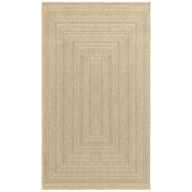 Tapis intérieur / extérieur géométrique Cascio, Gris taupe, Rectangulaire 2 pi x 3 pi