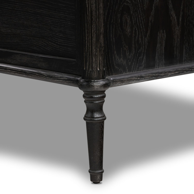 Toulouse 6 - Drawer Dresser, Distressed Black