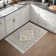 Medallion Non Slip Washable Rug(Beige)