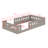 Solid Wood Bed Frame With Safety Guardrails-740006026