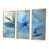 Toile avec cadre flottant or