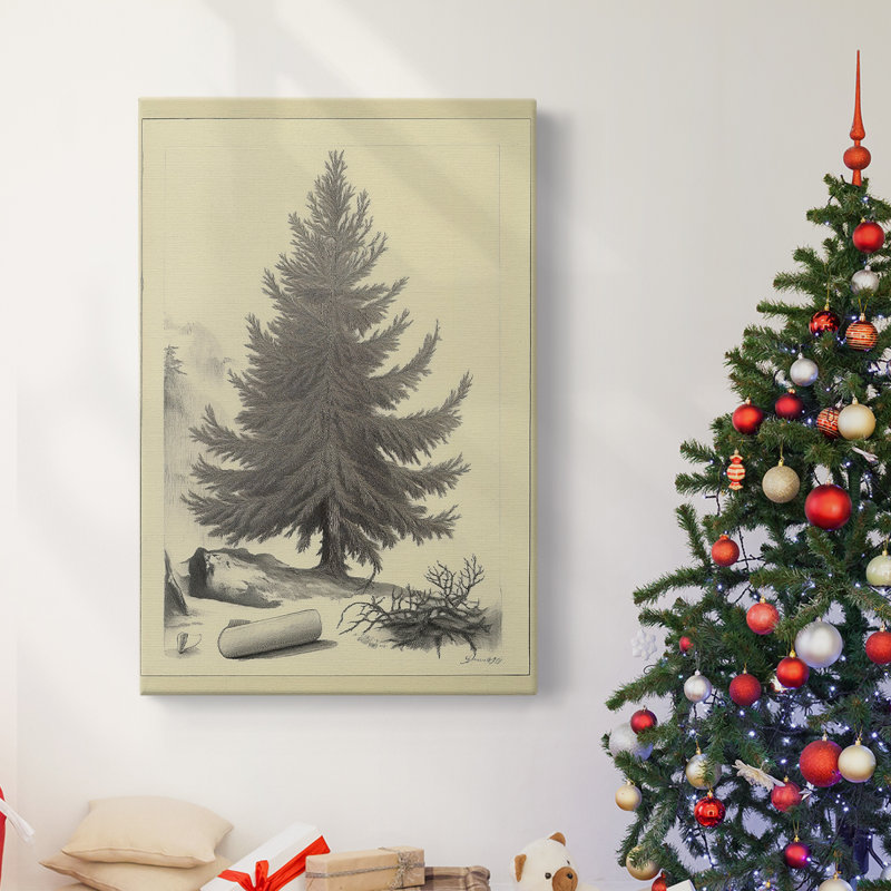 Art des fêtes de Noël - Toile tendue avec châssis Lxxxv, H 18 po x l 12 po