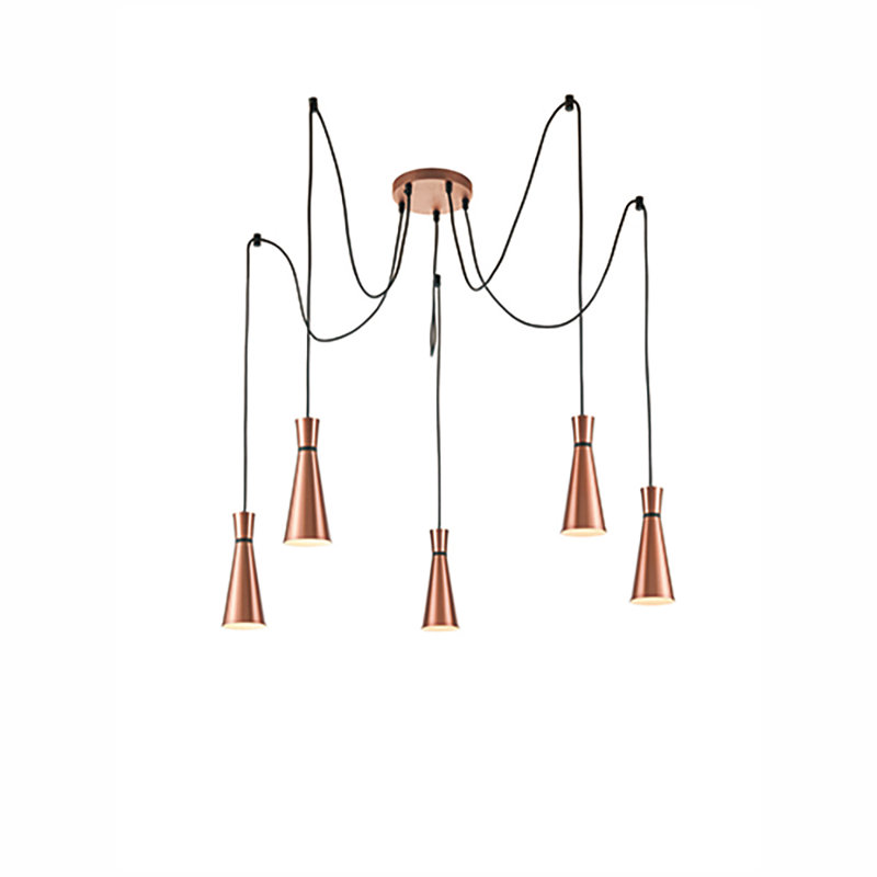 Kyler 5 - Light Cluster Pendant, Copper