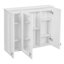 Armoire de salle de bain 35 po 2 en 1, armoire à pharmacie murale avec 5 tablettes réglables