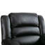 Fauteuil inclinable manuel en similicuir respirant de 38 po de largeur avec accoudoirs et dossier rembourrés Emryn-91951215