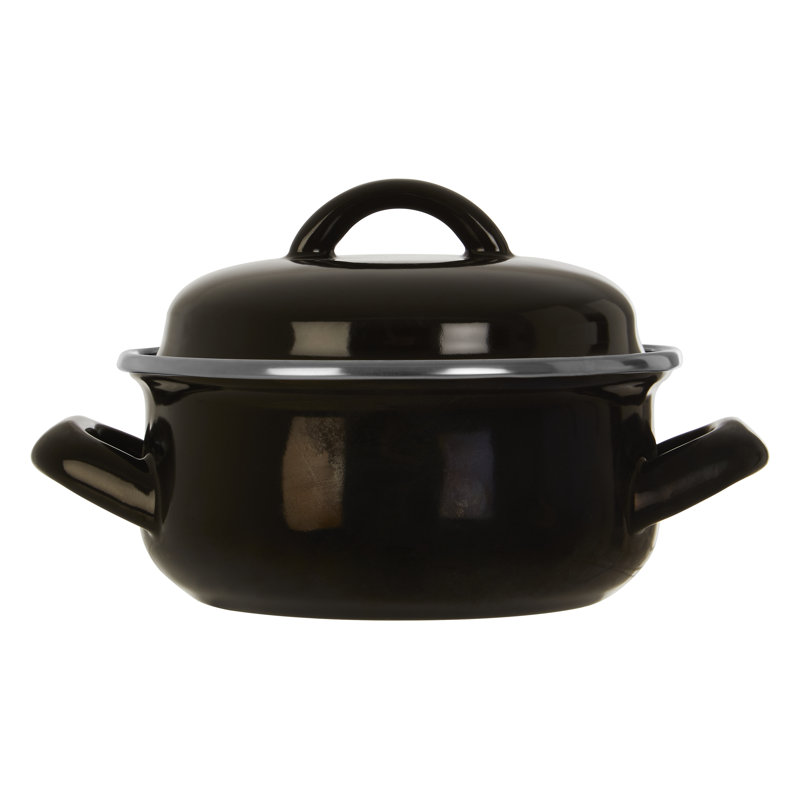 Danielburnham 0.5 l Aluminium Round Casserole, Black