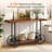 47" Console Table for Entryway with 2-Tier Open Storage Shelf