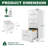 3 Drawer File Cabinet With Lock Metal Vertical File Cabinet Office Home, A4 Legal/Letter Size Narrow File Cabinet Locked,Assembly Required-121226239