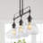 Alsadig 3 - Light Oil Rubbed Bronze/Clear Pendant