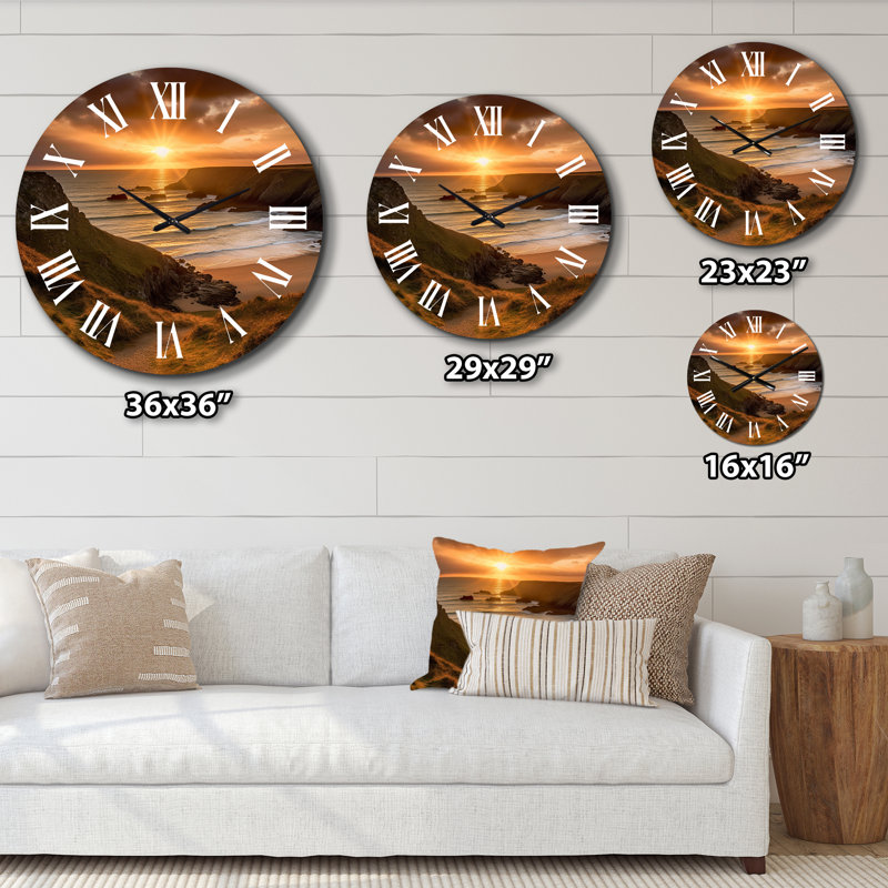 Metal Wall Clock, Medium