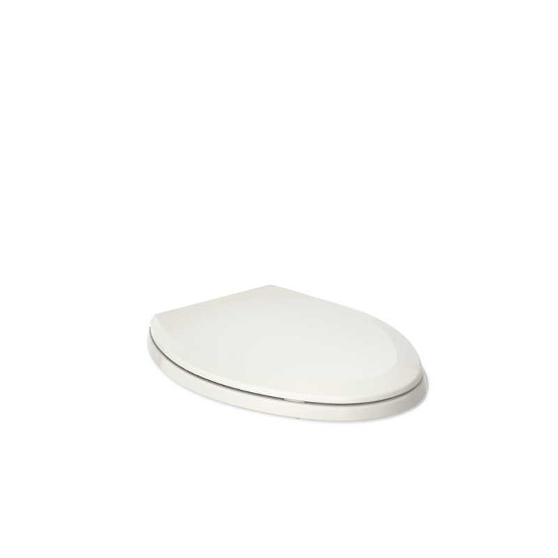 Lustra with Quick-Release Hinges Toilet Seat, Almond, Elongated