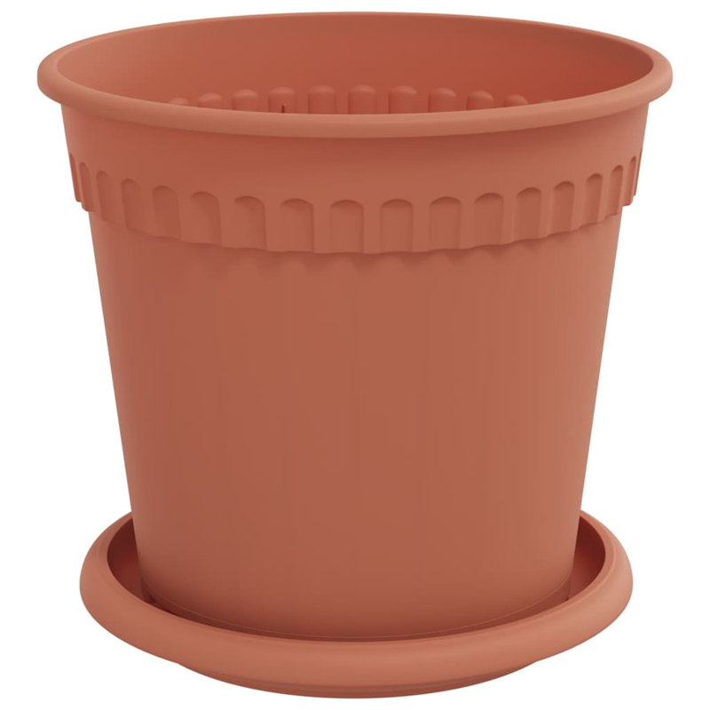 Pot Planter, Brick Red, 14cm H x 17cm W x 17cm D