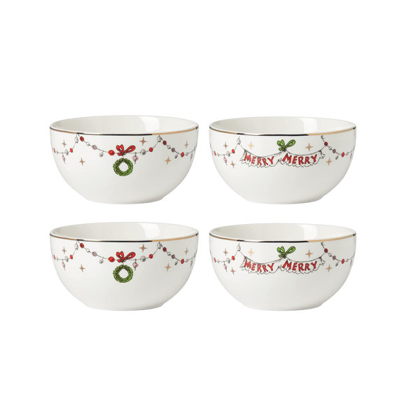 The Grinch Cereal Soup Bowls set of 4 New Christmas