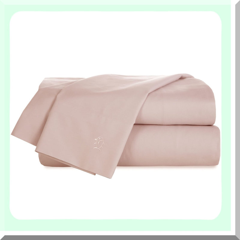 Cotton Twill Queen Size Sheet Set - Soft, Breathable, Luxurious Bedding - 1S36727, Pink