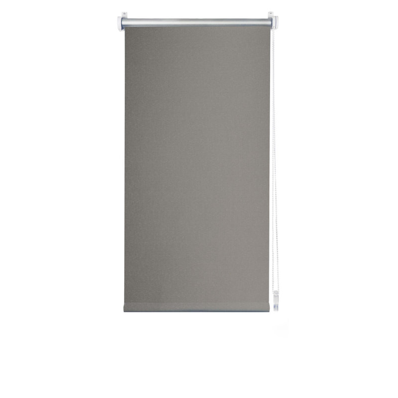 Smart Blackout Roll-Up Blind, Grey, 150cm L x 120cm W 