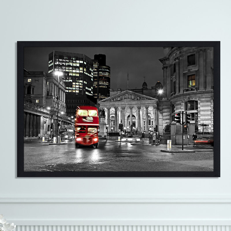 « london england », reproduction de photo encadrée, H 35,5 po x l 51,5 po x P 0,75 po