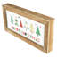 11.75" Framed Merry Christmas With Trees Wall Sign