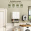 Armoire de rangement au-dessus de la toilette avec tablette réglable et barre à serviettes-491594504
