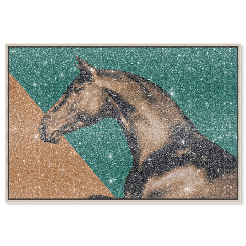 Hue Equine I Print by Oliver Gal, 25"H x 17"W, Silver Floater Frame