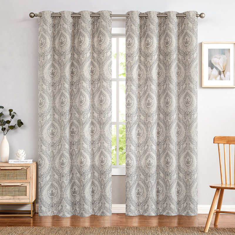 Paire de rideaux obscurcissant Bonomo, Gris brunâtre, l 50 po x L 90 po