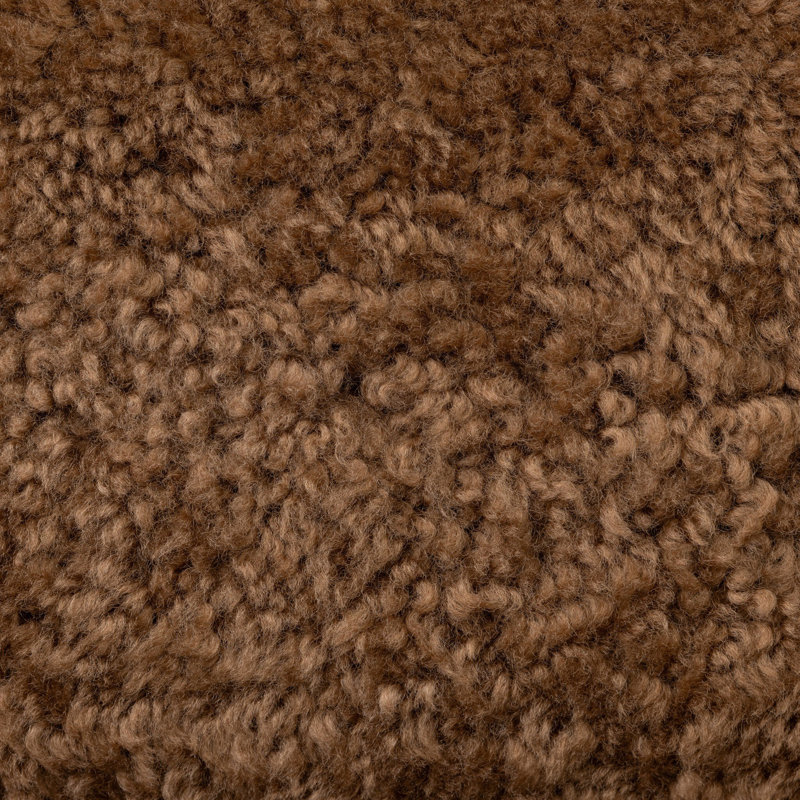 Fenn Chair-Champagne Mongolian Fur, Amber Shearling