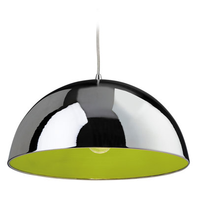 BISTRO 1 - Light Chrome Dome Pendant