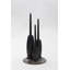 Salar Decorative Ceramic Candleholder With Gold Leaf Solid Wood Plynths By Andean, In Stock-692180800