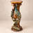 Peacock Carved Display Pedestal