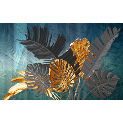 Tropique luxueux: jungle dorée de minuit