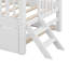 Lit plateforme en bois avec garde-corps et lit gigogne-1476933052