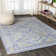 Peregrine Ornate Geometric Medallion Blue Rug
