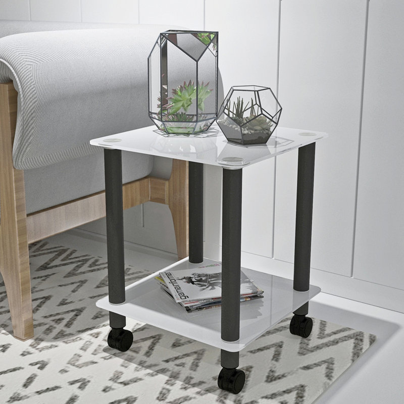 Table d'appoint en verre