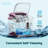Simzlife 26Lbs. Daily Bullet Ice Countertop Ice Maker Ice Machine With Handle,Self-Cleaning Ice Makers, 26Lbs/24H, 9 Ice Cubes Ready In 6 Mins For Home/Kitchen/Bar/Party/Camping-106240015