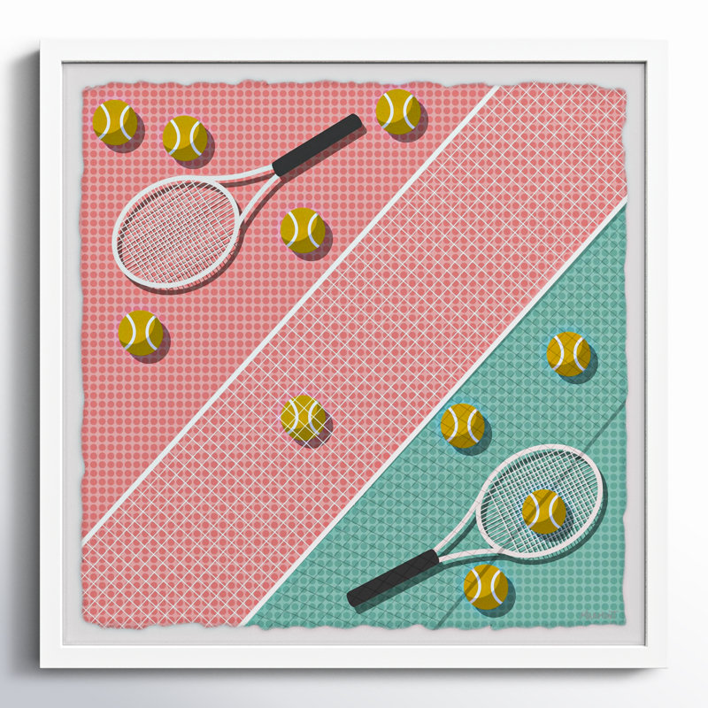 Levan Tennis Balls, reproduction encadrée, H 32 po x l 32 po x P 1,5 po