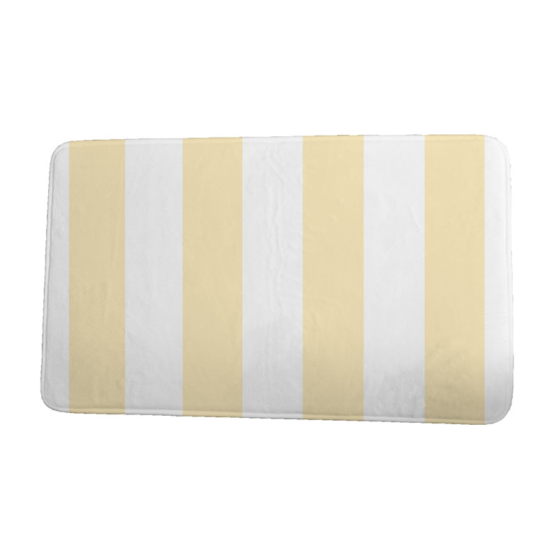 Tapis de bain Crowborough, l 34 po x L 21 po, Jaune