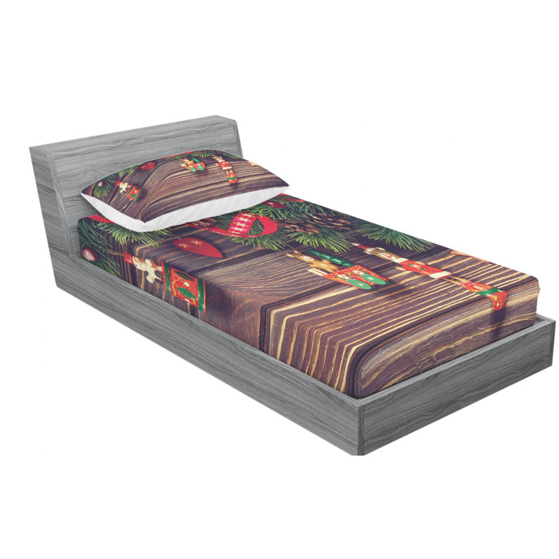Microfiber Sheet Set, Twin Sheet Set with Fitted Sheet