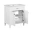 Meuble-lavabo de 30 pouces avec lavabo en céramique, porte à fermeture en douceur et tablettes réglables-411615385
