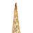 Silver Wireframe Glittered Cone Accent Lighted Tree Set-87690532