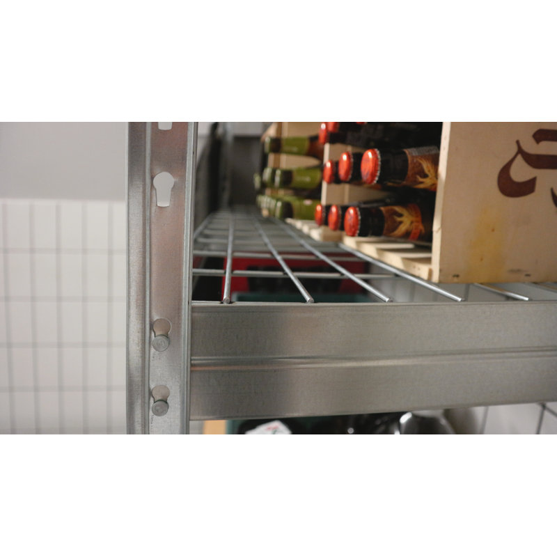 Heavy-Duty Galvanized Steel 5-Tier Freestanding Storage Rack