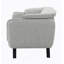 Fauteuil bouclé gris clair-23633219