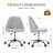 Task Chair Office Desk Chair Make Up Chair With Wheels(Set Of 2)-107282121