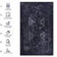 Tapis lavable 4 x 6 - envers antidérapant, sans perte de poils. Espace à poils courts pour la cuisine, la salle à manger et la chambre à coucher. Doux, noir et gris, et pour animaux, tapis de salon lavables à la machine, antidérapants. À poils courts, sans perte de poils-503562995