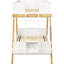 Lit simple au-dessus d'un lit superposé blanc, structure en tréteaux, caractéristiques, fond ouvert et décor de chambre à coucher moderne - lit avec finition, mélange contemporain rustique, cadre angulaire attaché