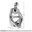 Sculpture moderne homme réfléchissant (argent réfléchissant)-401618913