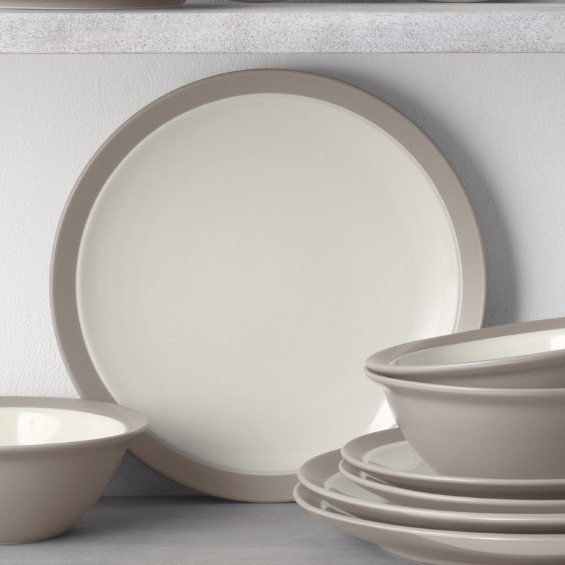 Noritake Colorwave Curve Dinner Plates 11", Sand