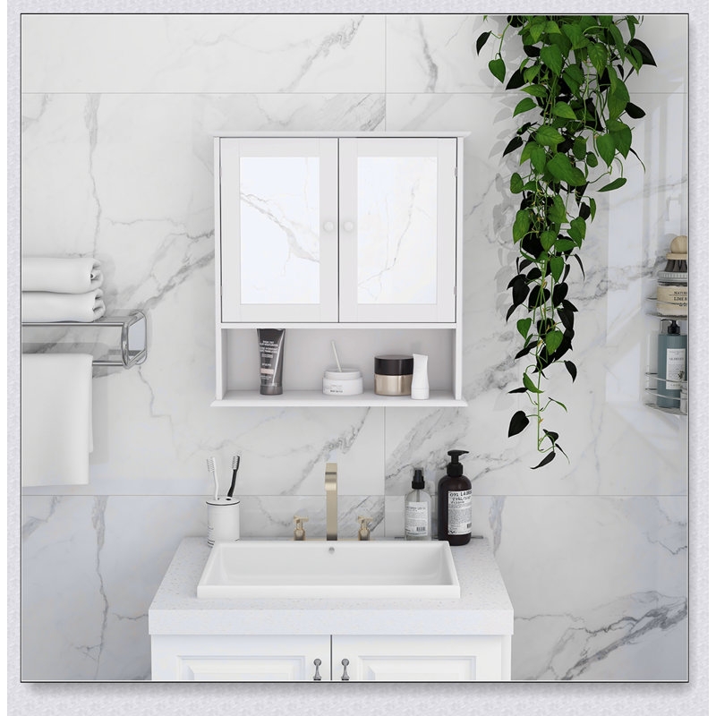 Température de l'armoire de salle de bain, installation antibuée, encastrée ou murale
