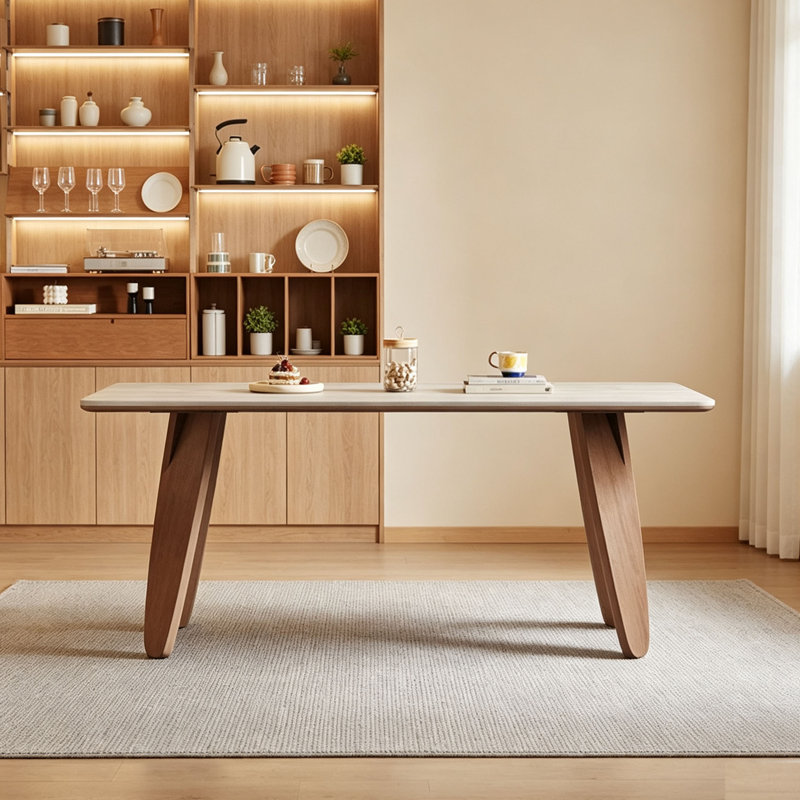 Ash Dining Table, 29.5" H x 70.9" W x 35.4" D
